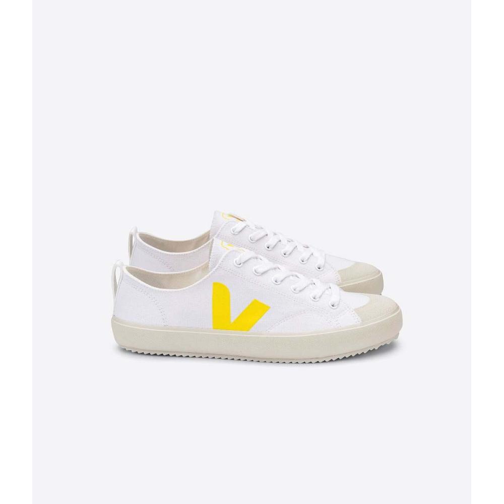 Veja NOVA CANVAS Cipő Női White/Yellow | HU 477RVD